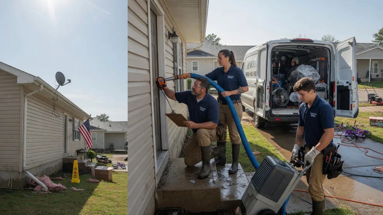 Ceiling Water Damage Restoration in Bowersville, OH near me